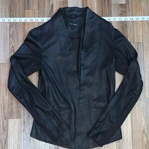 Mackage Black Leather Jacket